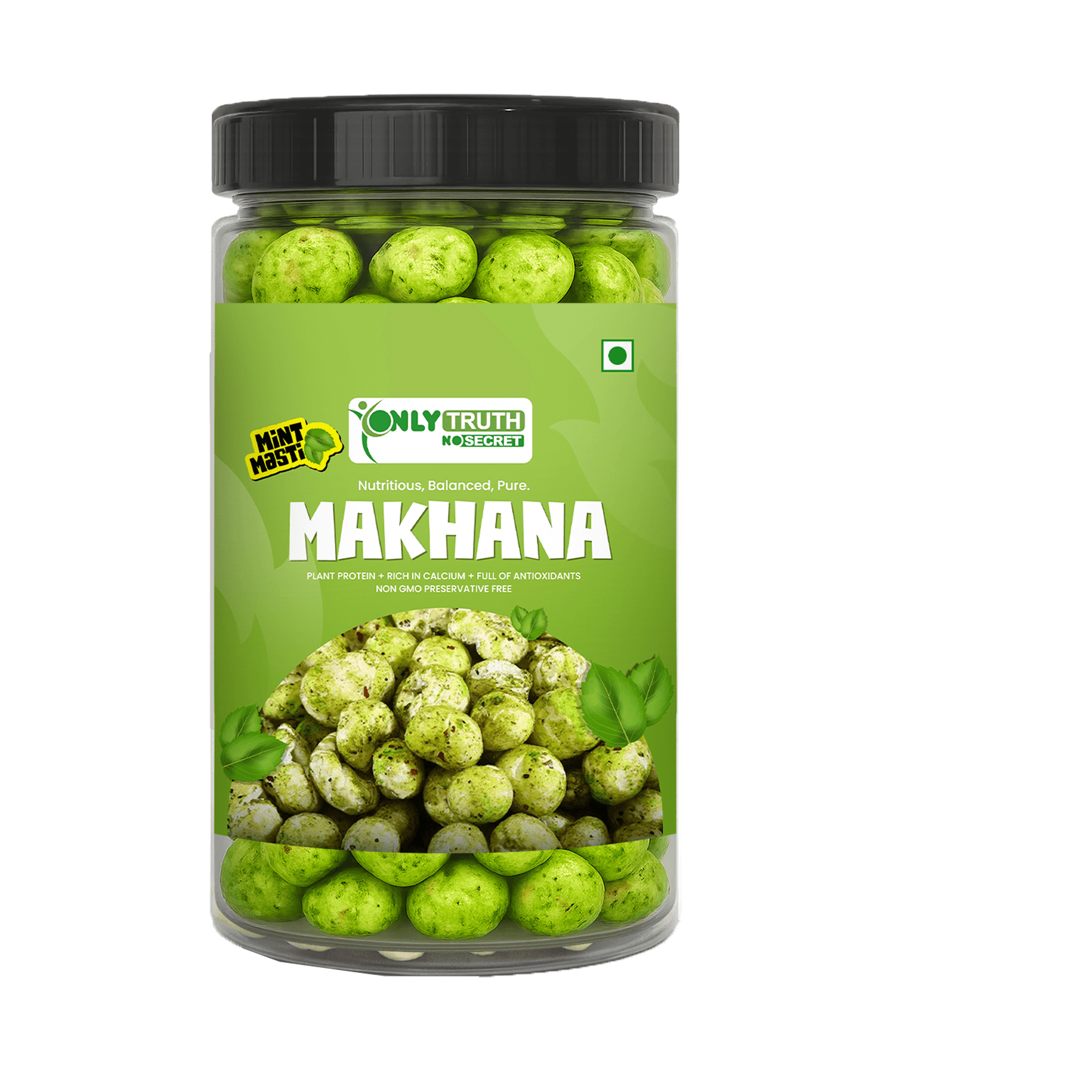 Only Truth Mint Masti Roasted Makhana 60g Jar